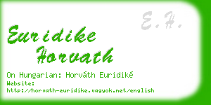 euridike horvath business card